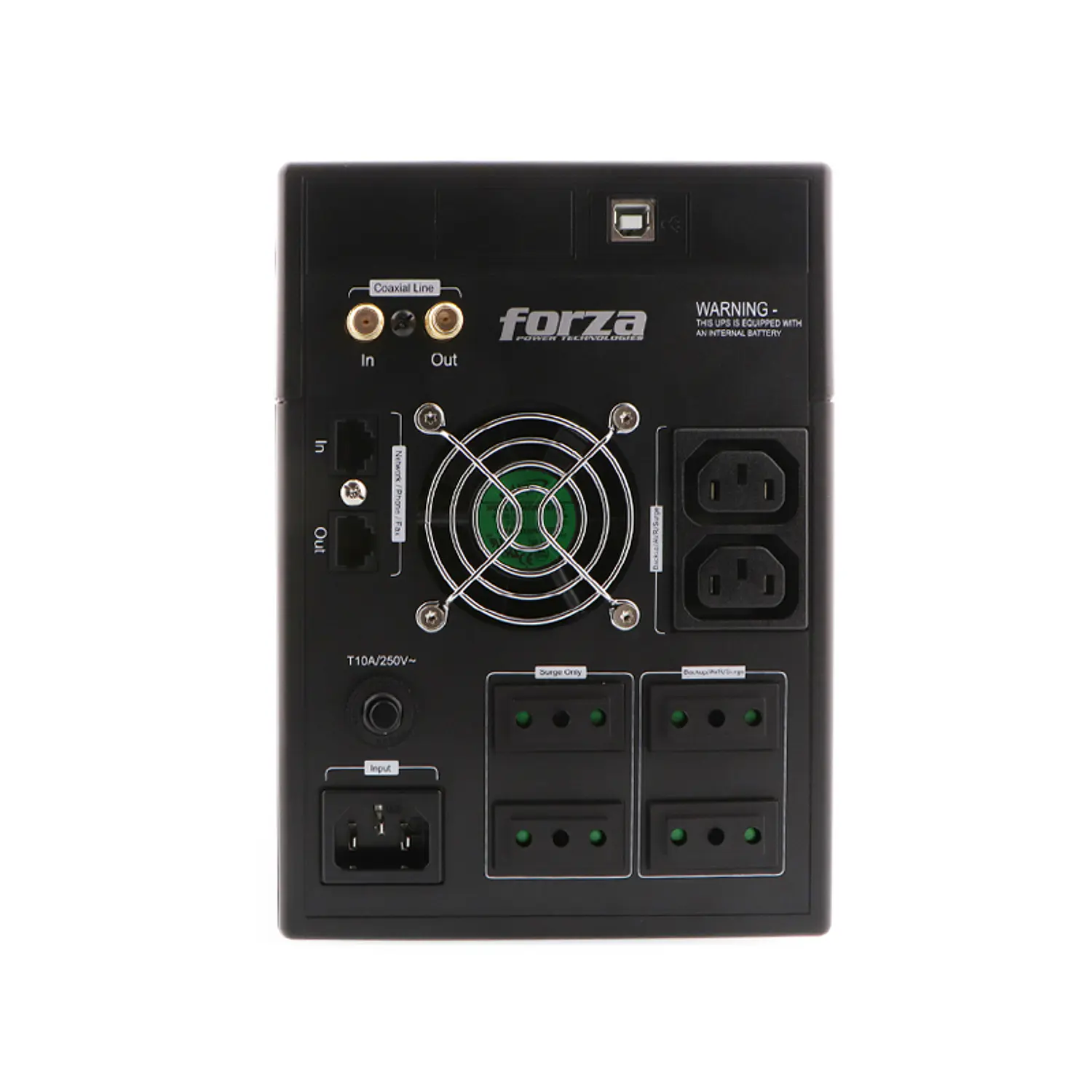 Forza FX-2200LCD-C, UPS Interactiva 2200VA/1200W, LCD, AVR, USB, 220V 4
