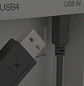 Xtech XTC-307, Cable USB 2.0 A Macho a B Macho, 1.8 m, 480 Mbps, Negro - Miniatura 5