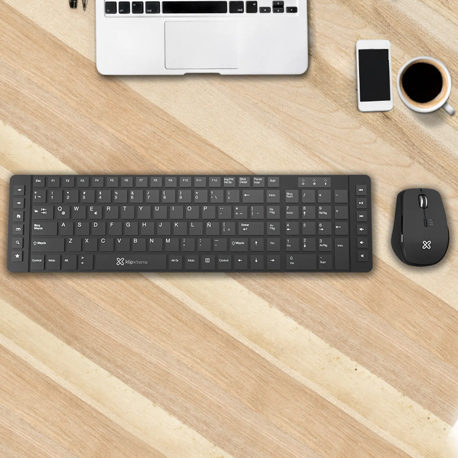Klip Xtreme Revolution KCK-270S, Teclado y Mouse Inalámbricos, 2.4GHz, Español 12