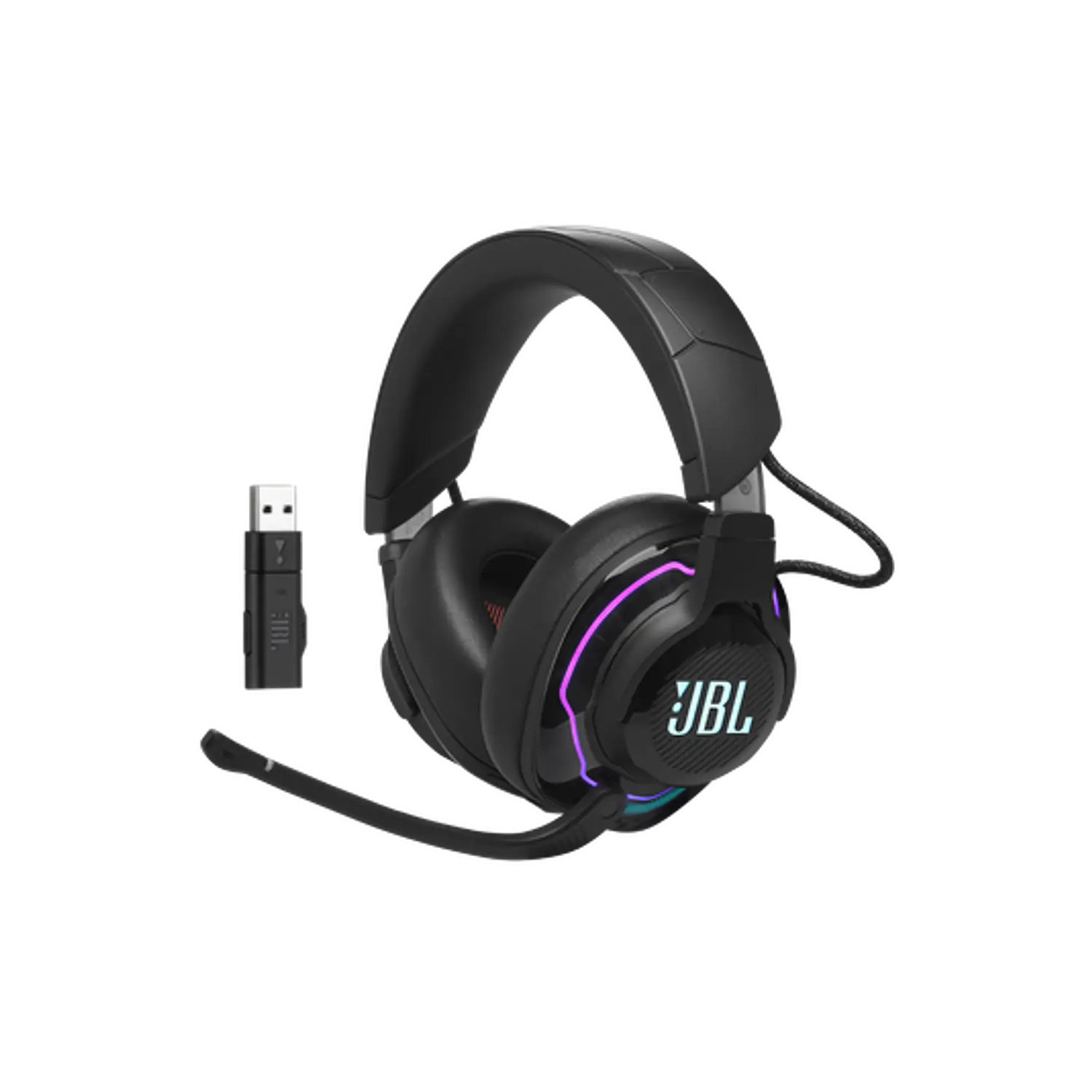 JBL Quantum 910 Wireless, Audífonos Gaming ANC, 2.4GHz, Bluetooth 5.2, 39h, Negro 1