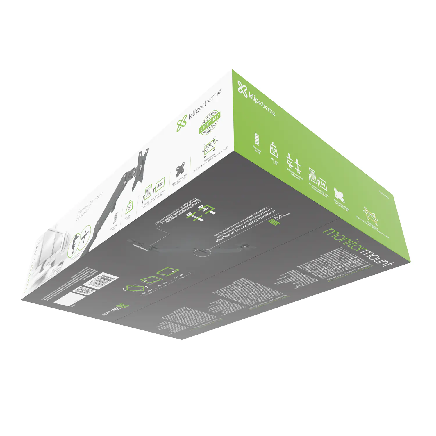 Klip Xtreme KMM-400, Soporte Neumático para Monitor 17-27