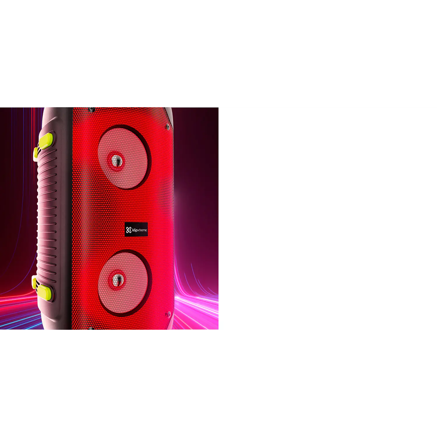 Parlante Karaoke Klip Xtreme BoomFire, 80W RMS, Bluetooth 5.0 y Luces LED 8