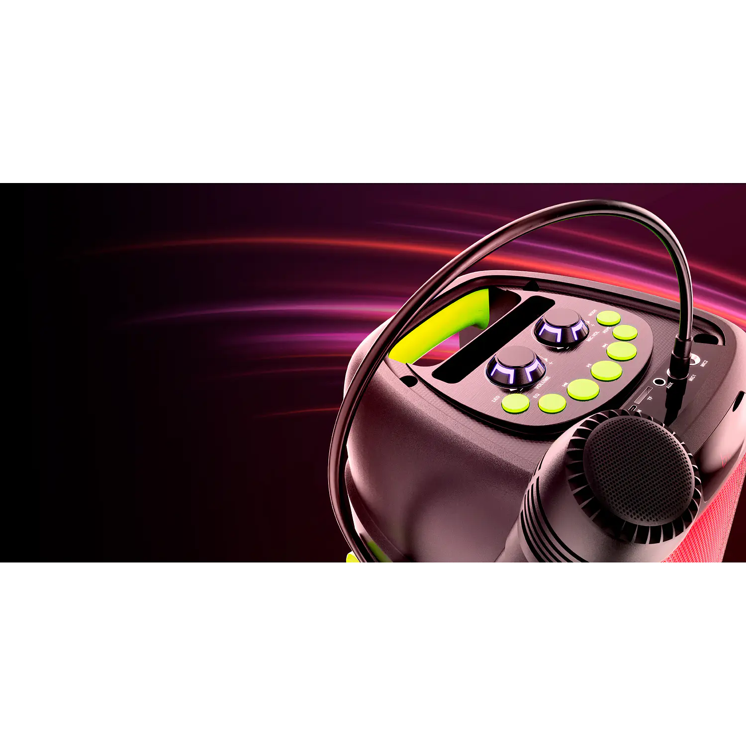 Parlante Karaoke Klip Xtreme BoomFire, 80W RMS, Bluetooth 5.0 y Luces LED 11