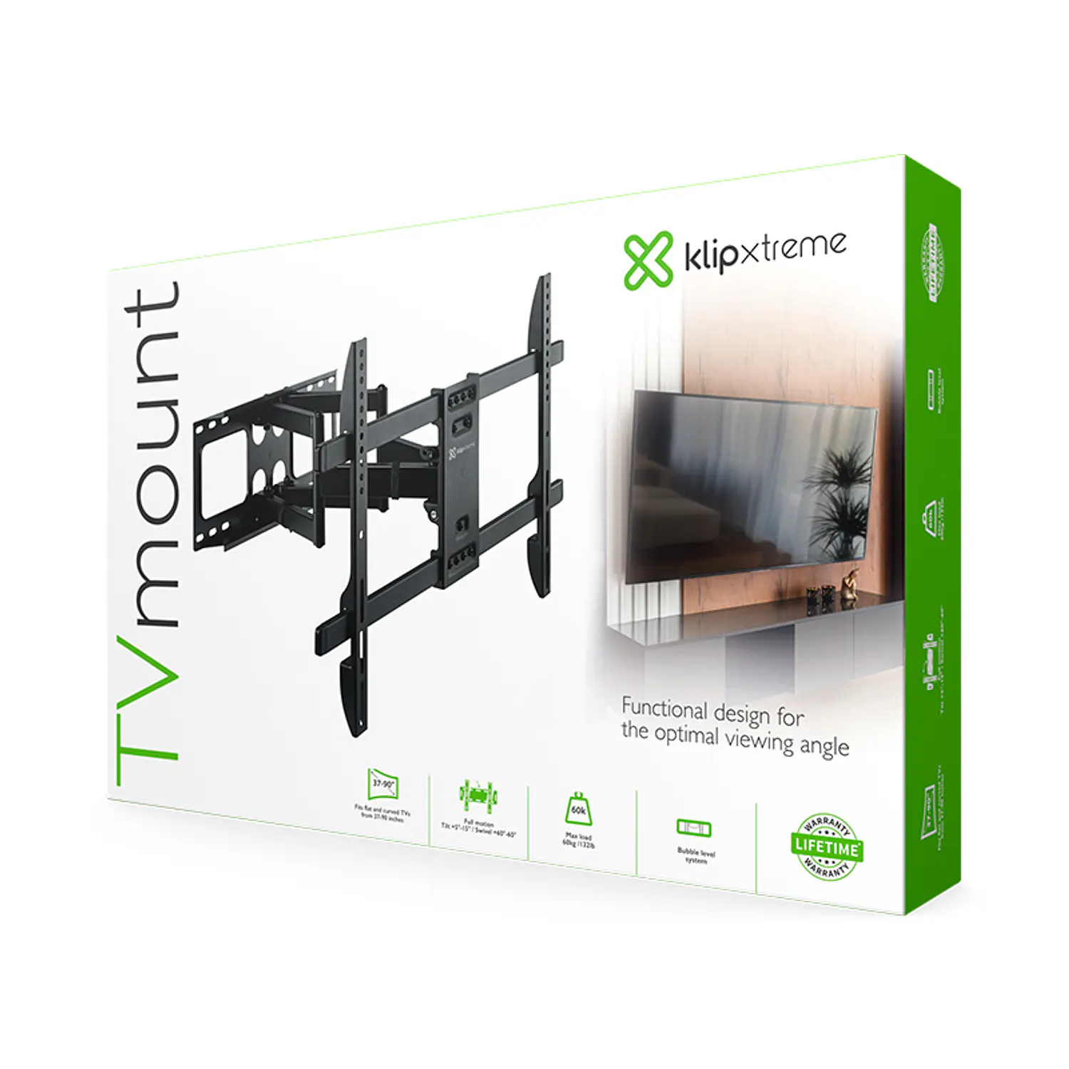 Klip Xtreme KTM-956, Soporte Articulado para TV 37-90