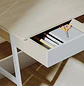 Xtech XTF-CD207, Escritorio 120x60x76 cm, Gaveta, Estante, Marco de Acero, 40 kg, Roble/Blanco - Miniatura 7