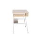 Xtech XTF-CD207, Escritorio 120x60x76 cm, Gaveta, Estante, Marco de Acero, 40 kg, Roble/Blanco - Miniatura 2
