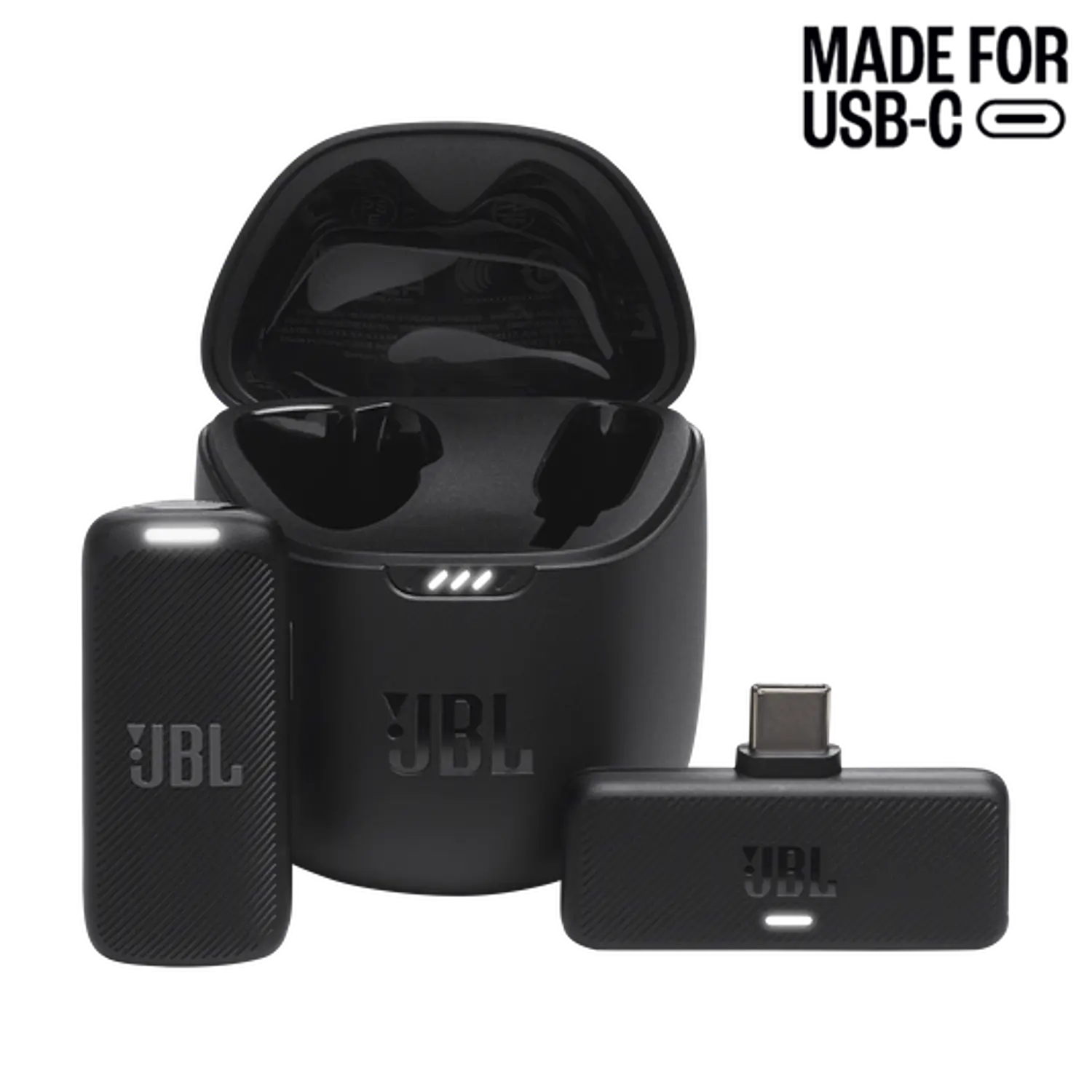 JBL Quantum Stream Wireless USB-C, Micrófono Gamer Inalámbrico de Solapa, 2.4 GHz, Negro 1