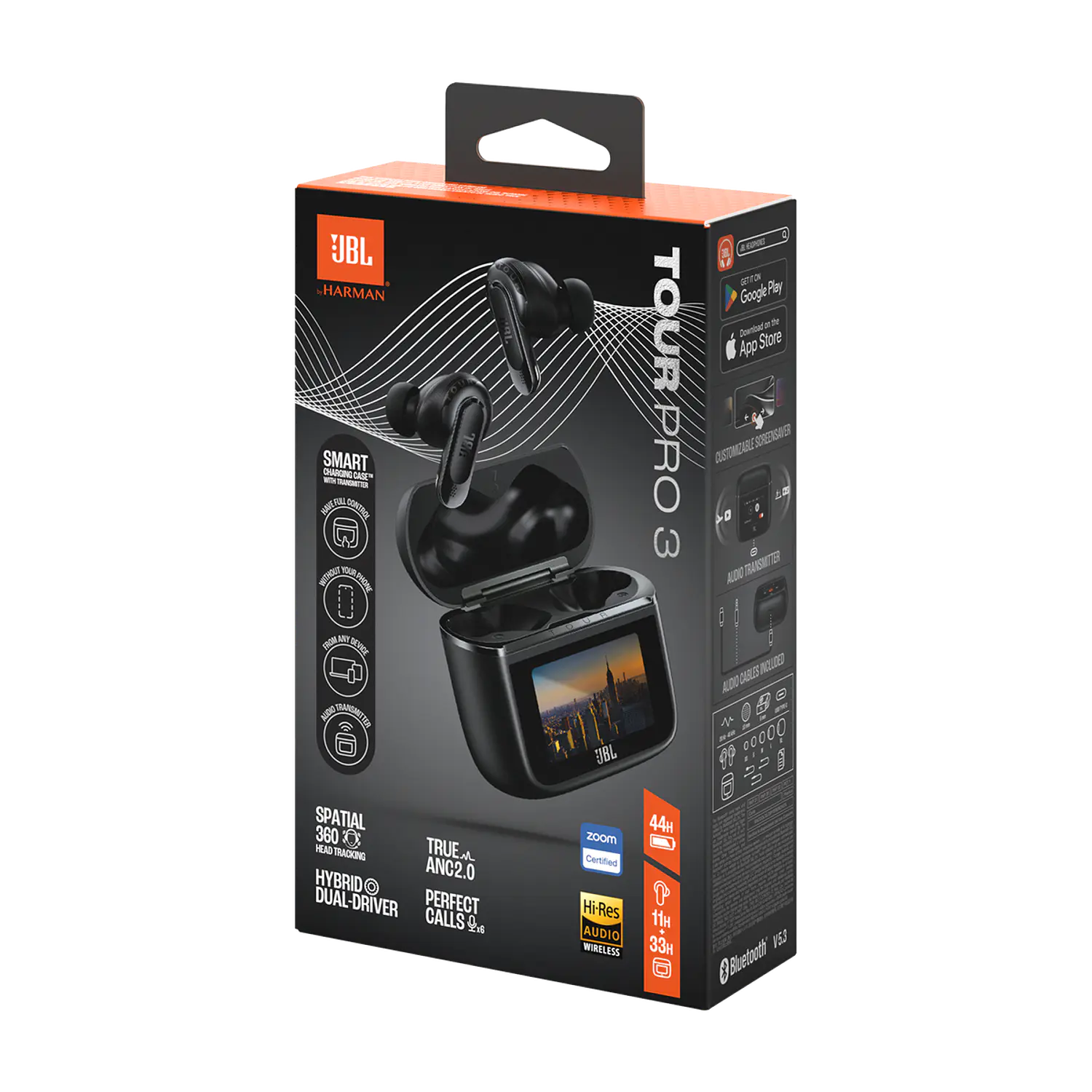 JBL Tour Pro 3, Audífonos True Wireless con ANC, Smart Charging Case, Bluetooth 5.3, Negro 11