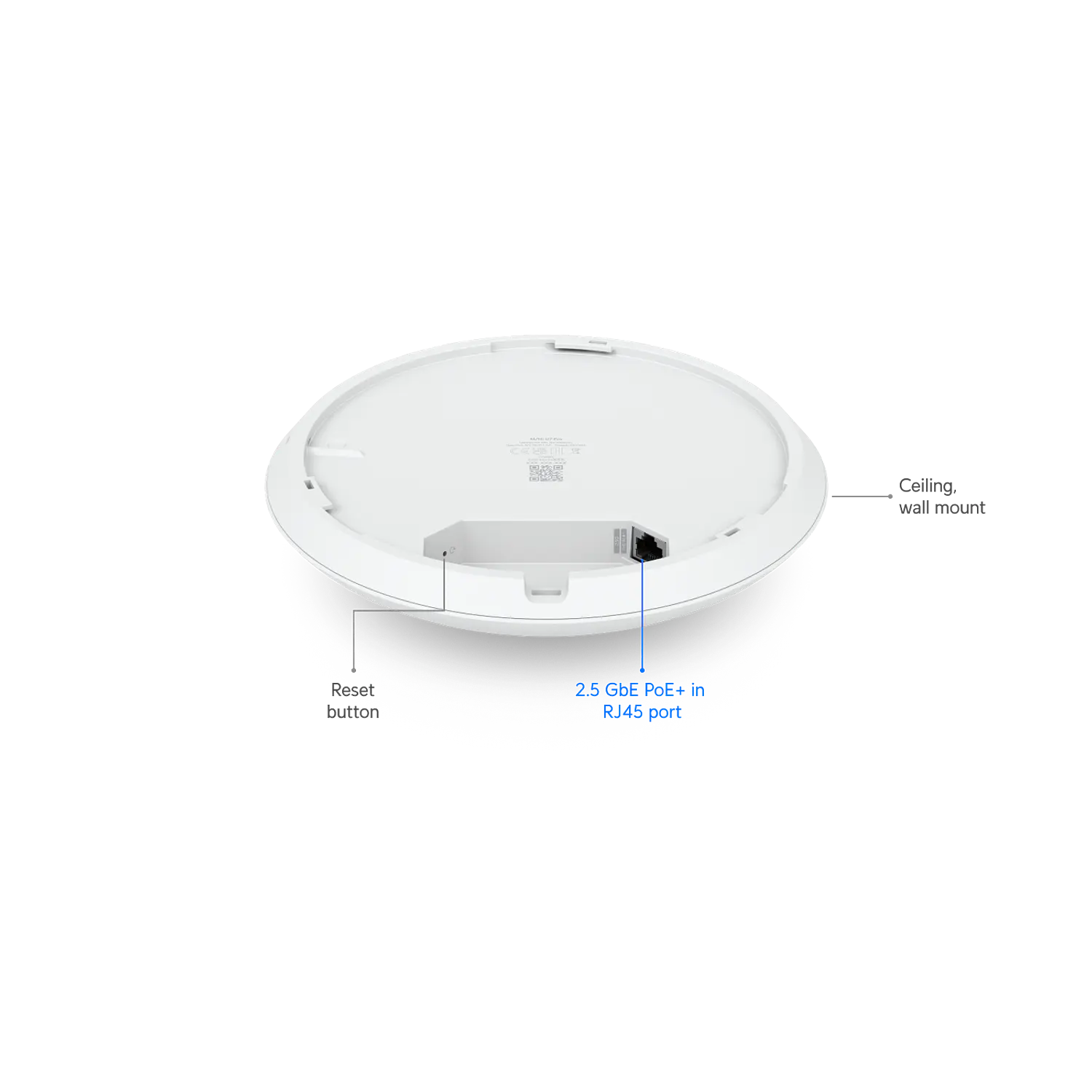 Ubiquiti UniFi U7 Pro, Punto de Acceso Wi-Fi 7 Tri-Banda, 6GHz, 2.5GbE, PoE+ 5