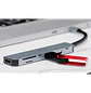 Xtech XTC-571 Hub USB-C 7 en 1, HDMI 4K, USB 3.0, SD/microSD, PD 60W, Gris - Miniatura 3