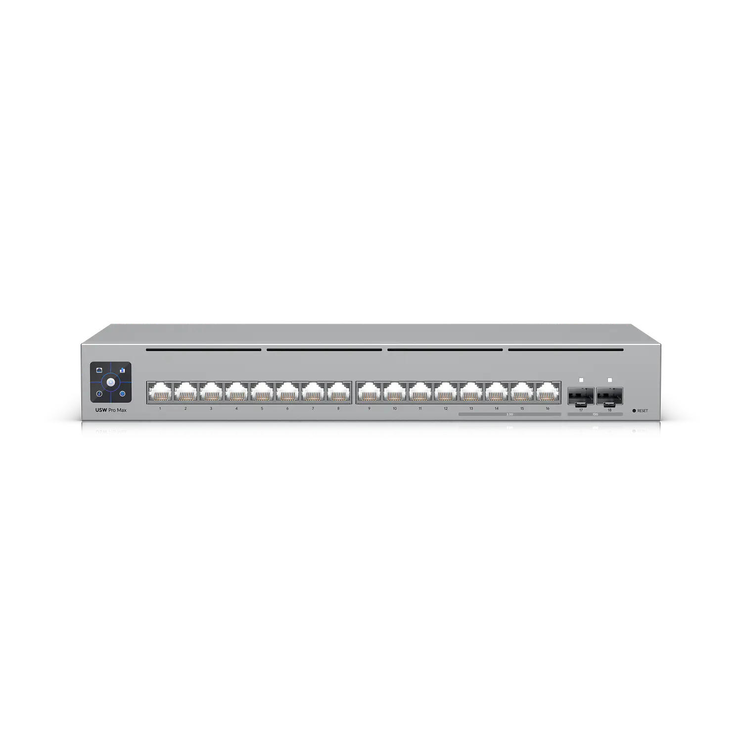 Ubiquiti USW-Pro-Max-16 Switch L3, 16 Puertos, 4x 2.5GbE, 2x SFP+ 10G 1
