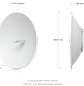 Ubiquiti PBE-5AC-620, Antena Bridge airMAX 5GHz, 29dBi, 450+ Mbps, Gigabit, PoE 24V, Blanco - Miniatura 2