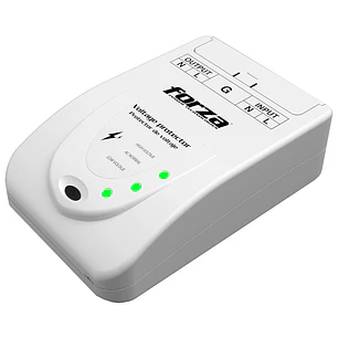 Forza FVP-6630B Zion, Protector de Voltaje 220V, 6600W, 30A, 880J, Bornera, Blanco