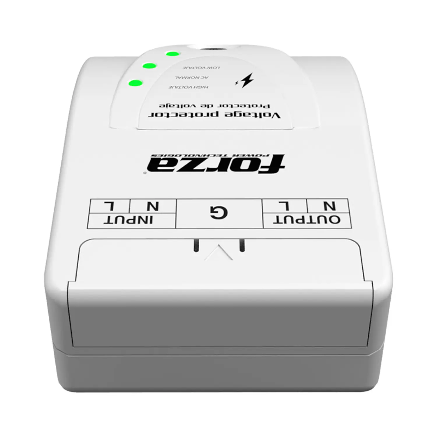 Forza FVP-6630B Zion, Protector de Voltaje 220V, 6600W, 30A, 880J, Bornera, Blanco 4
