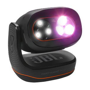 JBL PartyLight Beam, Luz de Fiesta LED RGB 20W con Sincronización Musical, Negro
