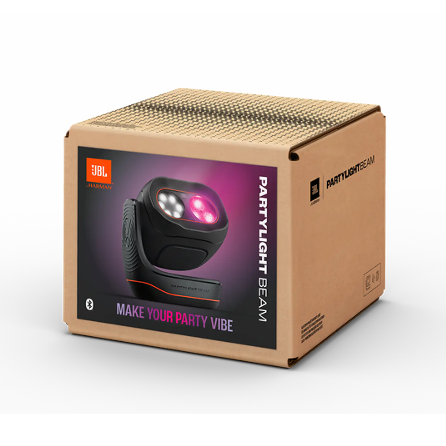 JBL PartyLight Beam, Luz de Fiesta LED RGB 20W con Sincronización Musical, Negro 7