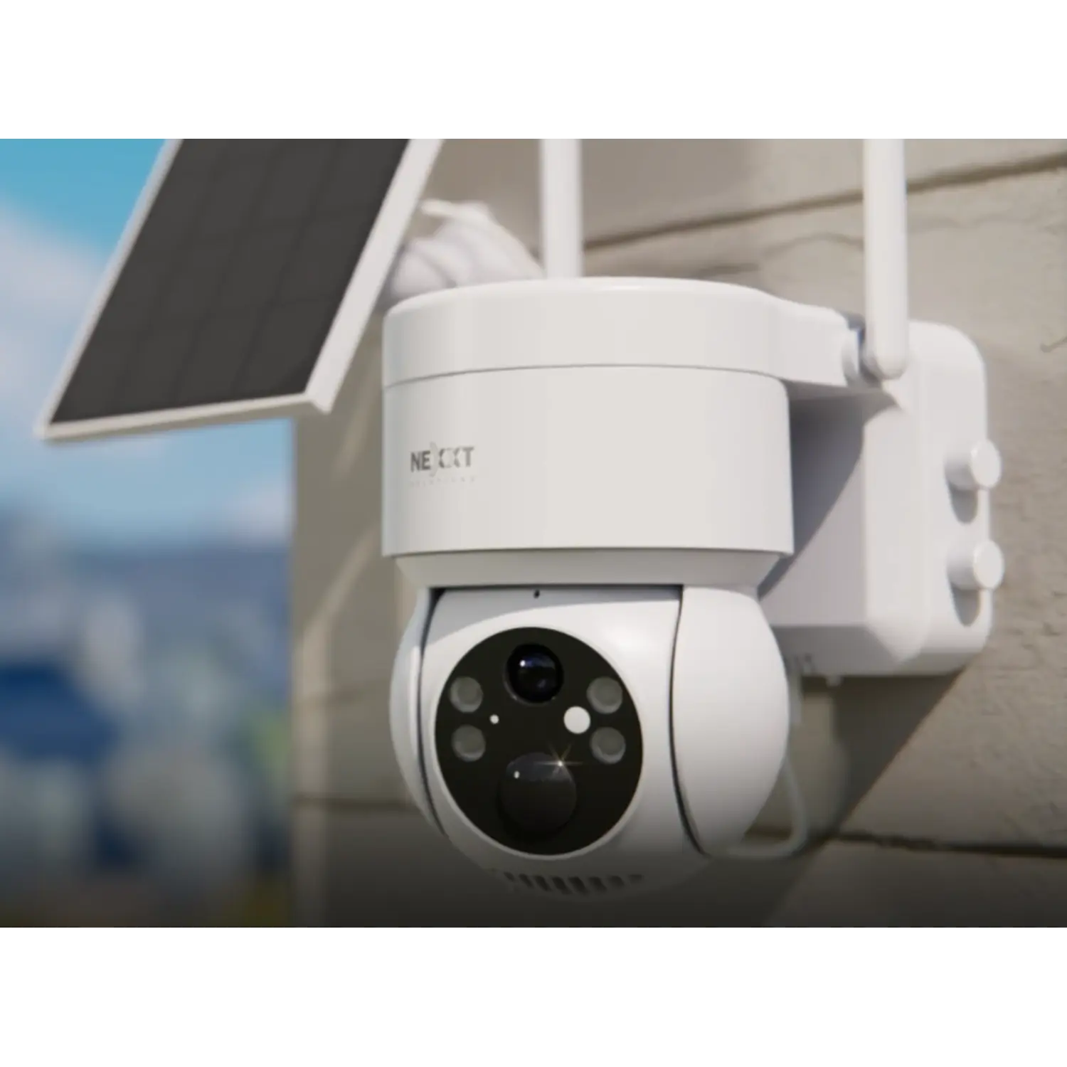 Nexxt Home NHC-OP20S Cámara Solar Wi-Fi PTZ 2K 3MP, Panel Solar, IP65 2