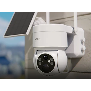 Nexxt Home NHC-OP20S Cámara Solar Wi-Fi PTZ 2K 3MP, Panel Solar, IP65