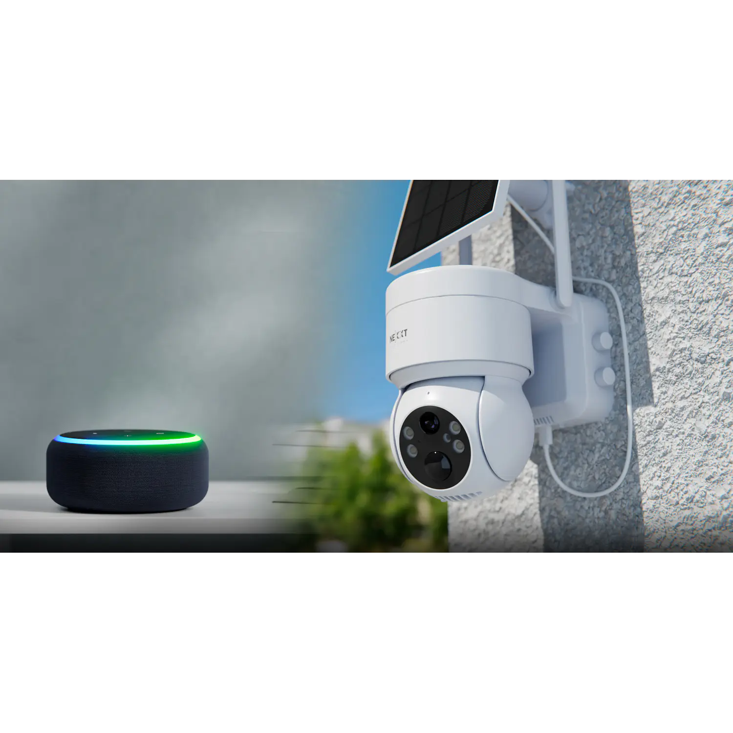 Nexxt Home NHC-OP20S Cámara Solar Wi-Fi PTZ 2K 3MP, Panel Solar, IP65 9