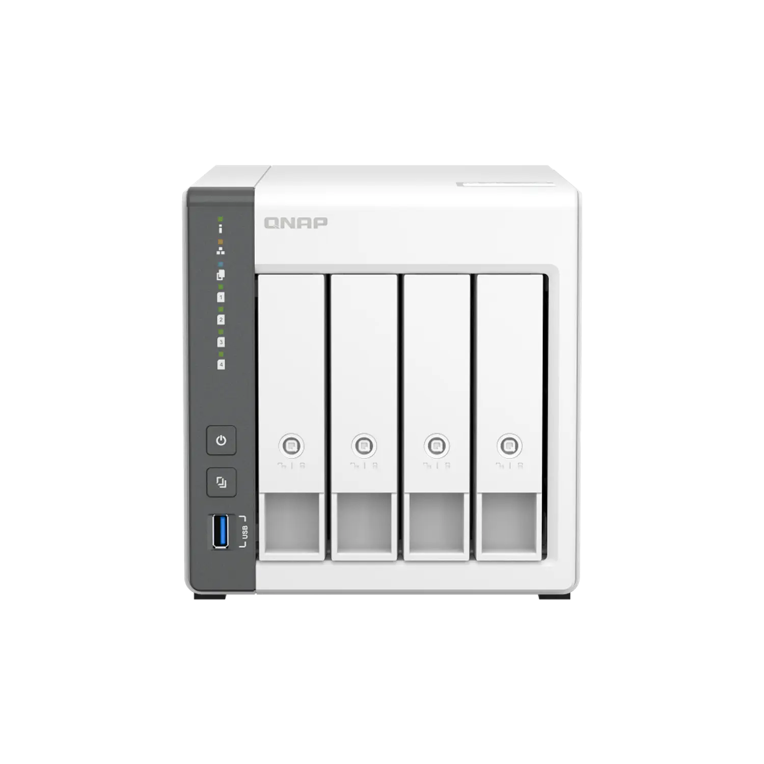 QNAP TS-433-4G-US NAS Torre 4 Bahías, Cortex-A55 Quad-Core, 4GB RAM, 2.5GbE 1