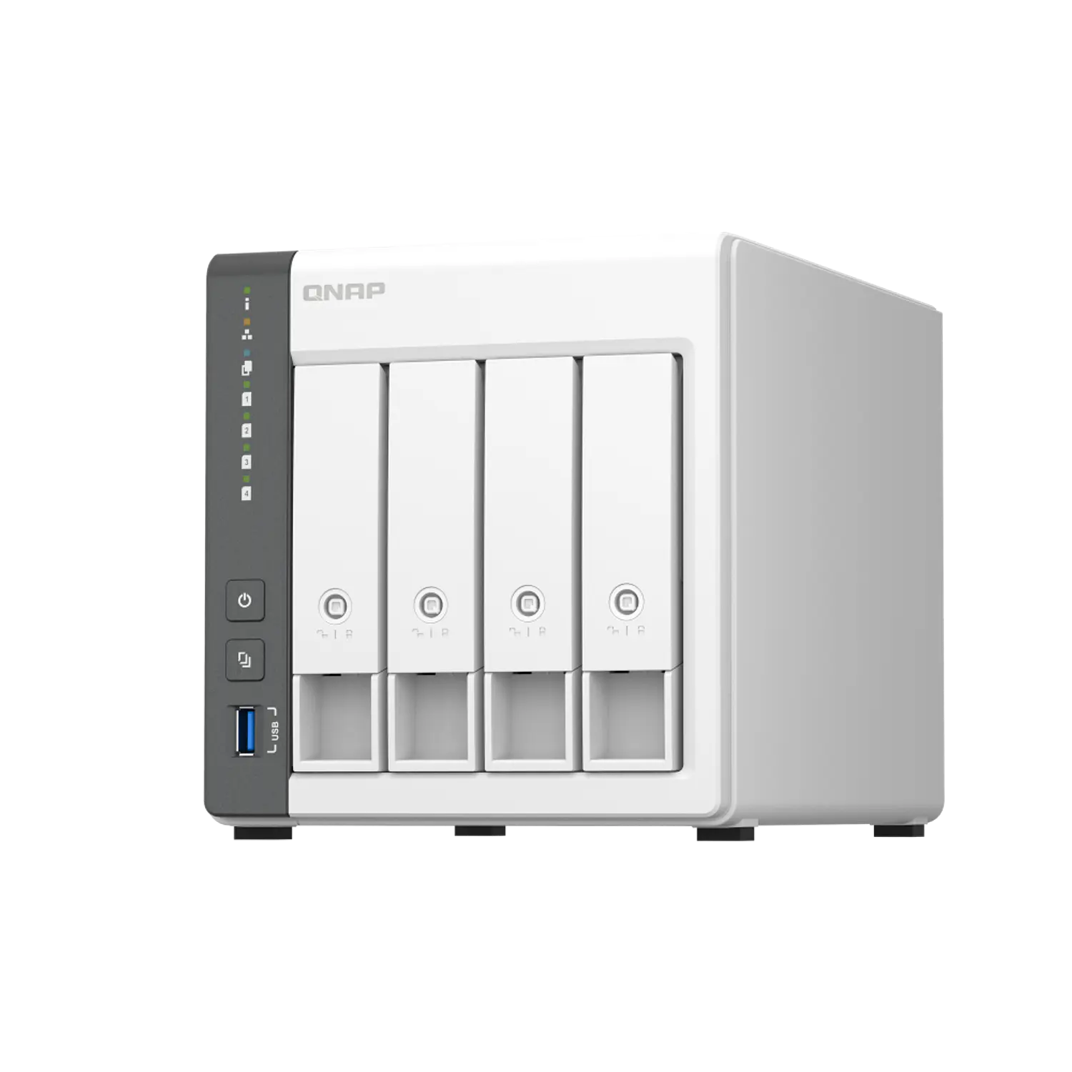 QNAP TS-433-4G-US NAS Torre 4 Bahías, Cortex-A55 Quad-Core, 4GB RAM, 2.5GbE 2