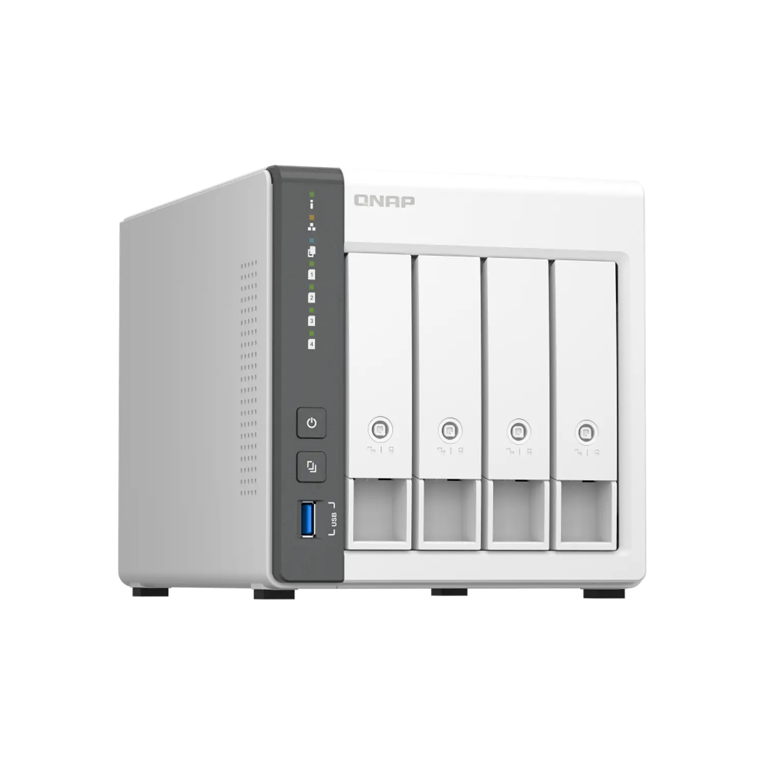 QNAP TS-433-4G-US NAS Torre 4 Bahías, Cortex-A55 Quad-Core, 4GB RAM, 2.5GbE 3