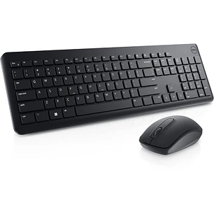 Dell KM3322W, Kit Teclado y Mouse Inalámbrico 2.4GHz, Receptor USB, Español, 1000 DPI, Negro