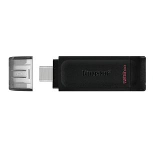 Kingston DataTraveler 70, Pendrive 128GB USB-C, USB 3.2 Gen 1, para Notebook, Tablet y Smartphone