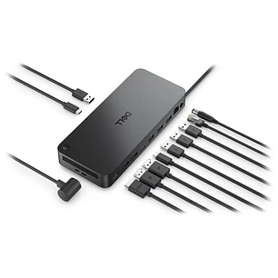 Dell Pro Smart Dock SD25, Estación de Acoplamiento USB-C, 130W, 6K, HDMI 2.1, 2.5GbE, Negro