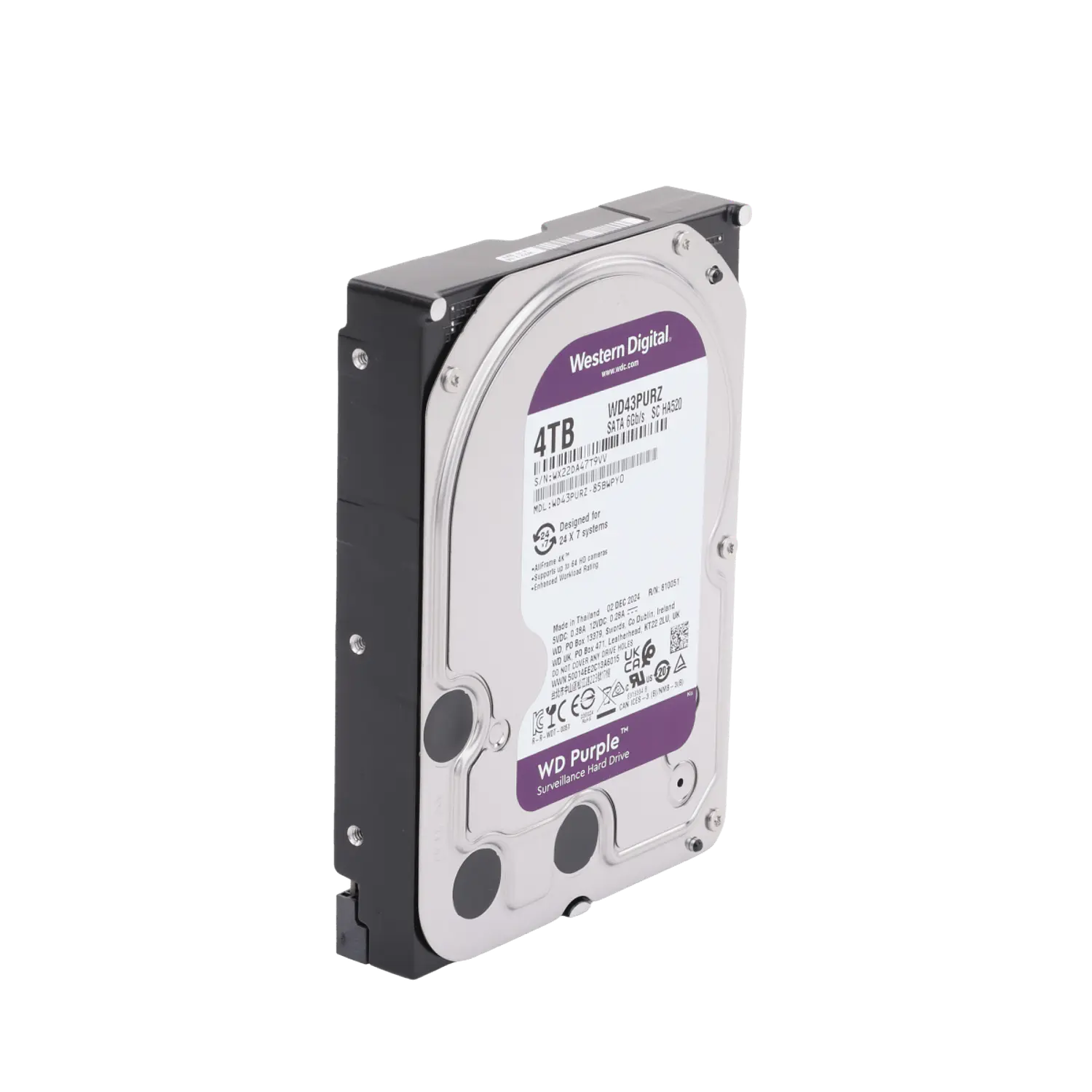 Western Digital WD Purple WD43PURZ, Disco Duro 4TB, 3.5