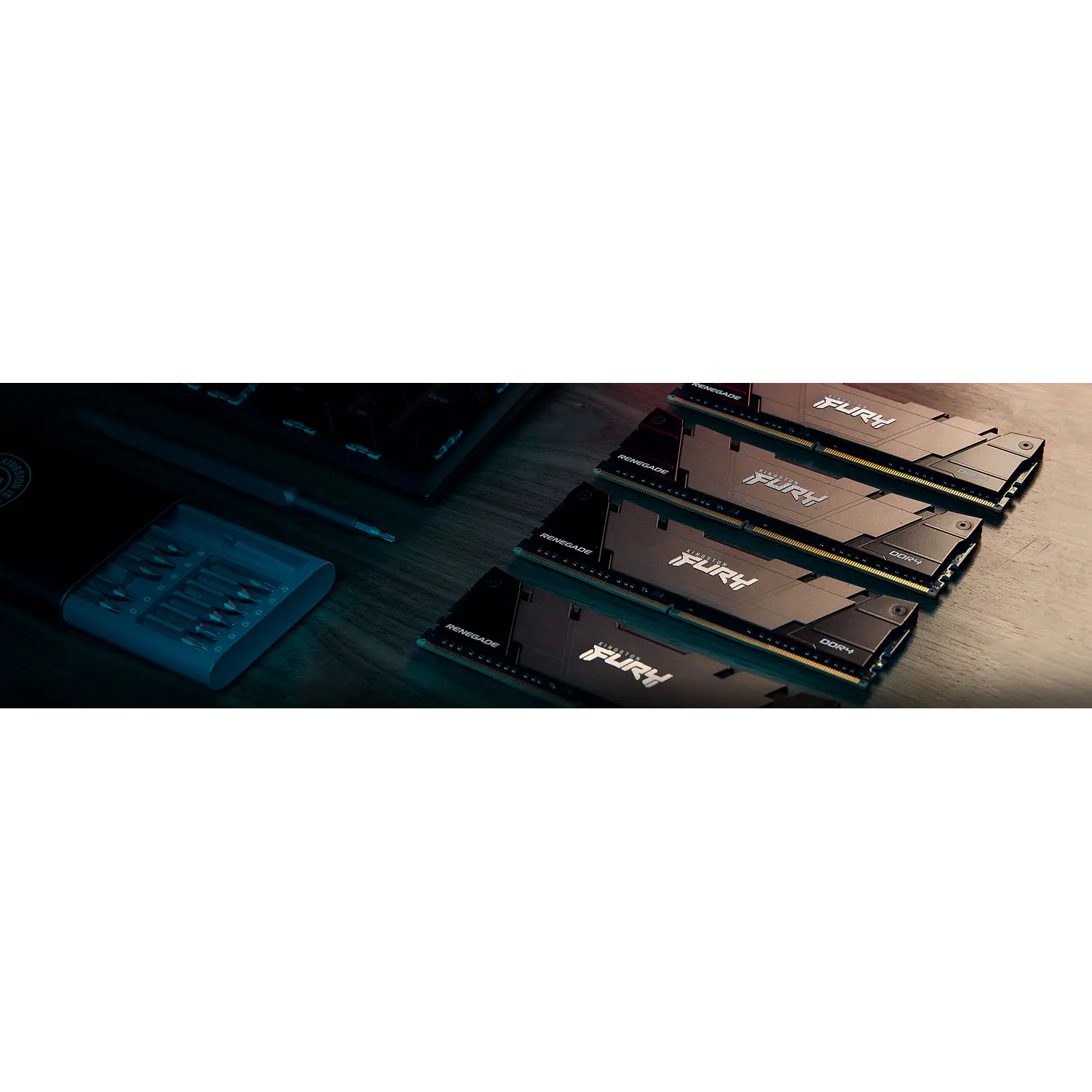 Kingston FURY Renegade Black, Memoria RAM 8GB DDR4 3200MT/s CL16, XMP 2.0 6