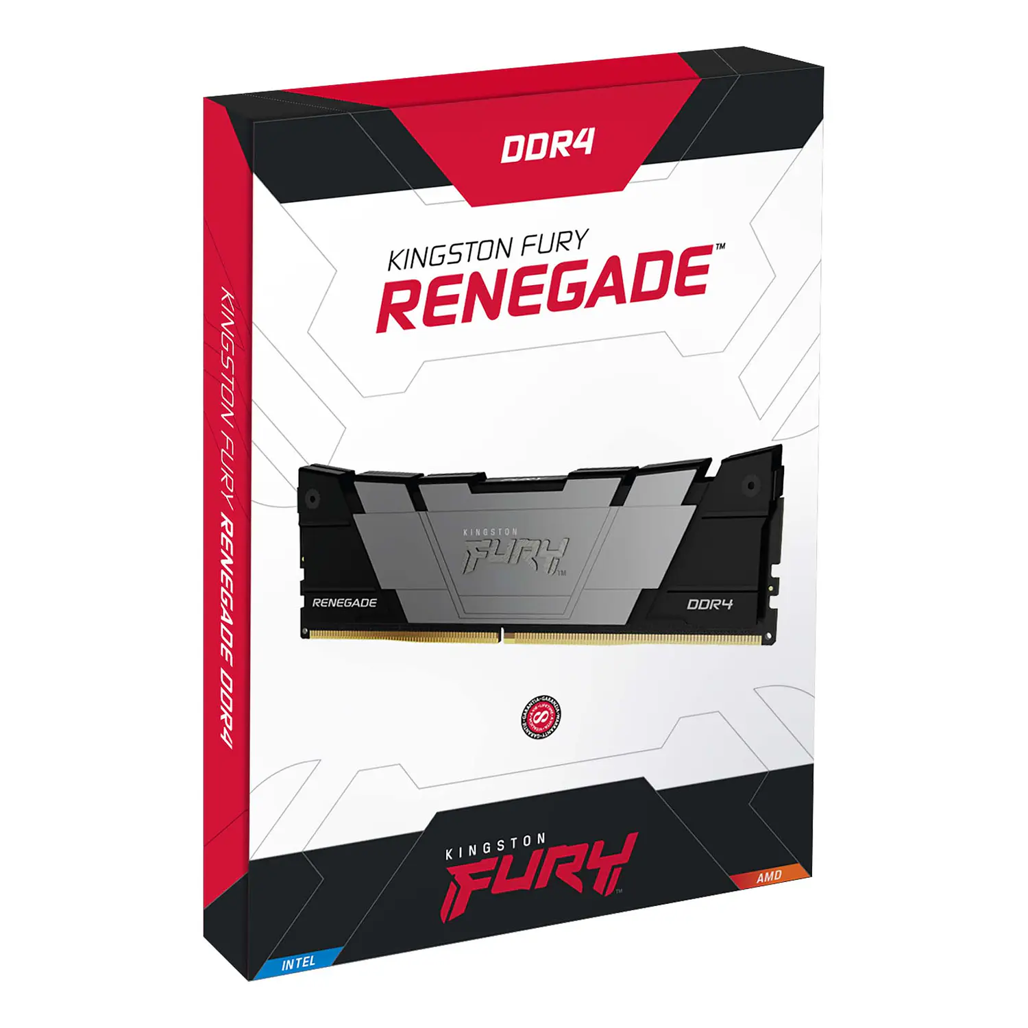 Kingston FURY Renegade Black, Memoria RAM 8GB DDR4 3200MT/s CL16, XMP 2.0 8