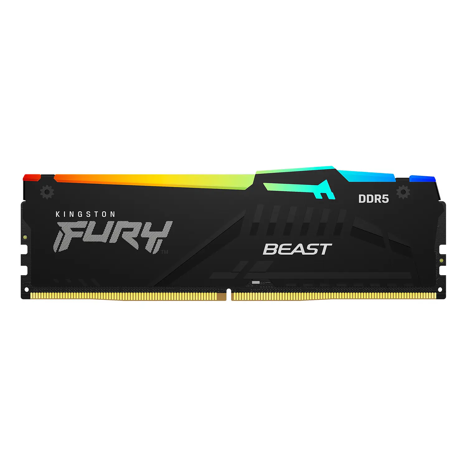 Kingston FURY Beast RGB Black, Memoria RAM 16GB DDR5 6400MT/s CL32, EXPO, XMP 3.0 2