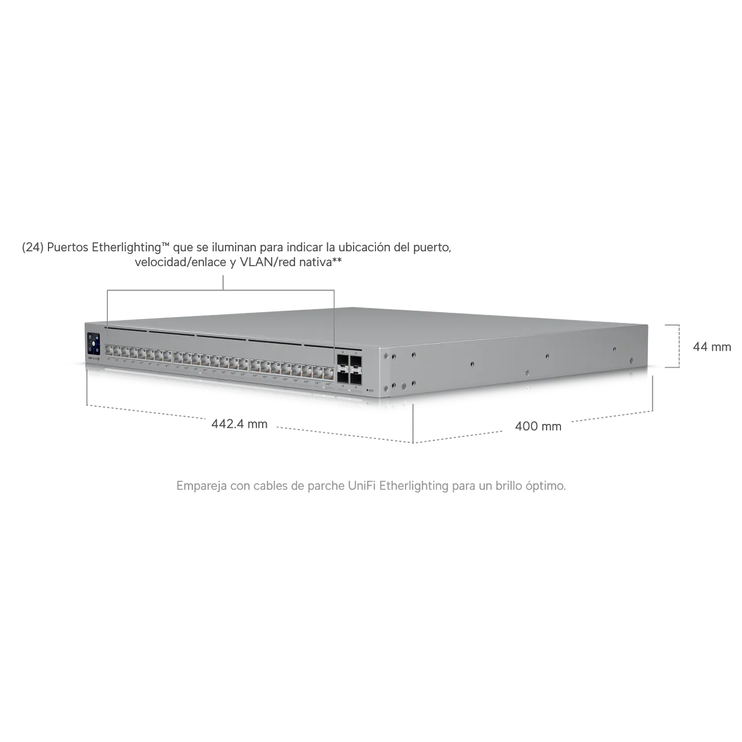 Ubiquiti UniFi Pro HD 24 PoE, Switch L3, 24 PoE++, 22x2.5GbE, 2x10GbE, 4 SFP+, 600W 3