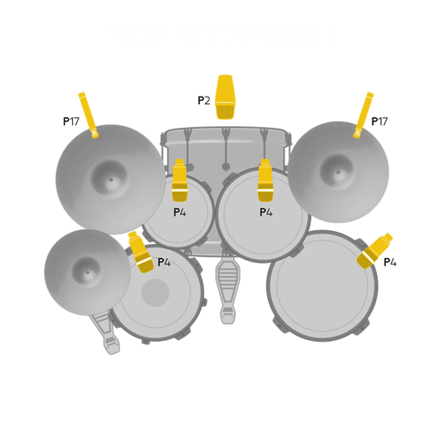 AKG Drum Set Session I, Kit 7 Micrófonos para Batería, P2/P4/P17, Estuche Aluminio, Negro 2