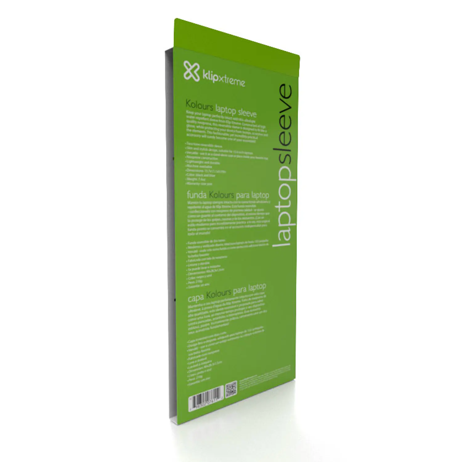 Klip Xtreme Kolours KNS-415BL, Funda Reversible para Notebook 15.6