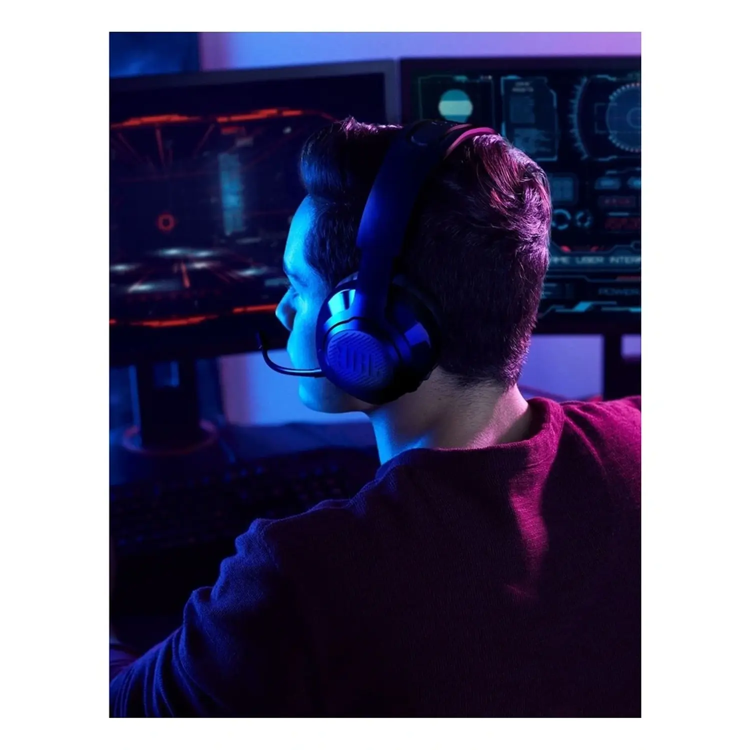 JBL Quantum 350 Wireless, Audífonos Gamer Inalámbricos 2.4GHz, 40mm, Micrófono, 22h, Negro 14