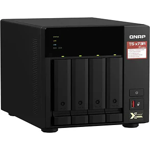 QNAP TS-473A-8G-US, Servidor NAS 4 Bahías, Ryzen V1500B, 8GB DDR4, 2x 2.5GbE, M.2 NVMe
