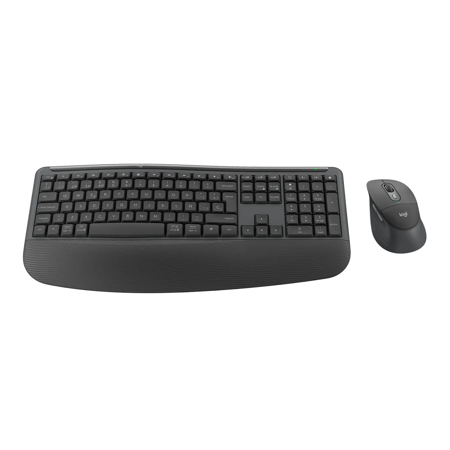 Logitech Signature Comfort Plus Combo MK880, Teclado y Mouse Bluetooth, Español, SmartWheel, Grafito 2