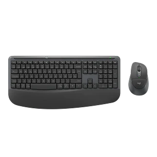 Logitech Signature Comfort Plus Combo MK880, Teclado y Mouse Bluetooth, Español, SmartWheel, Grafito
