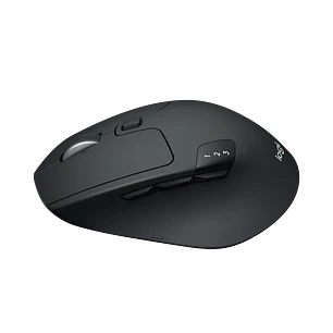 Logitech M720 Triathlon, Mouse Inalámbrico Bluetooth, USB, 8 Botones, Easy-Switch, Negro