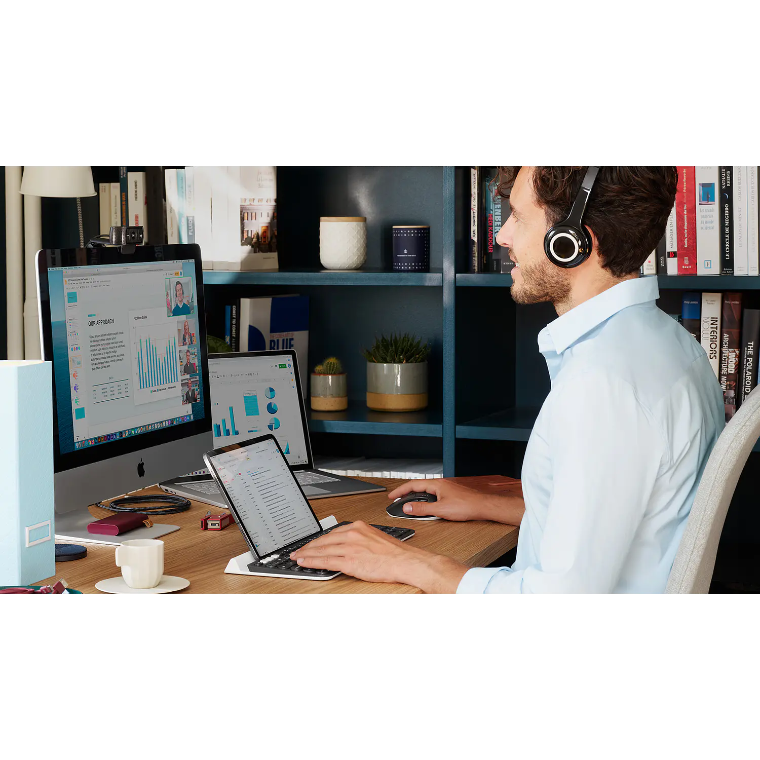 Logitech M720 Triathlon, Mouse Inalámbrico Bluetooth, Receptor Unifying USB, 8 Botones, Easy-Switch, Negro 8