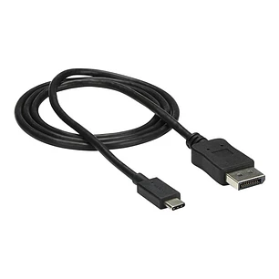 StarTech CDP2DPMM1MB, Cable USB-C a DisplayPort 1.2, 1m, 4K 60Hz, HBR2, Thunderbolt 3, Negro