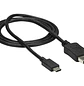 StarTech CDP2DPMM1MB, Cable USB-C a DisplayPort 1.2, 1m, 4K 60Hz, HBR2, Thunderbolt 3, Negro - Miniatura 1
