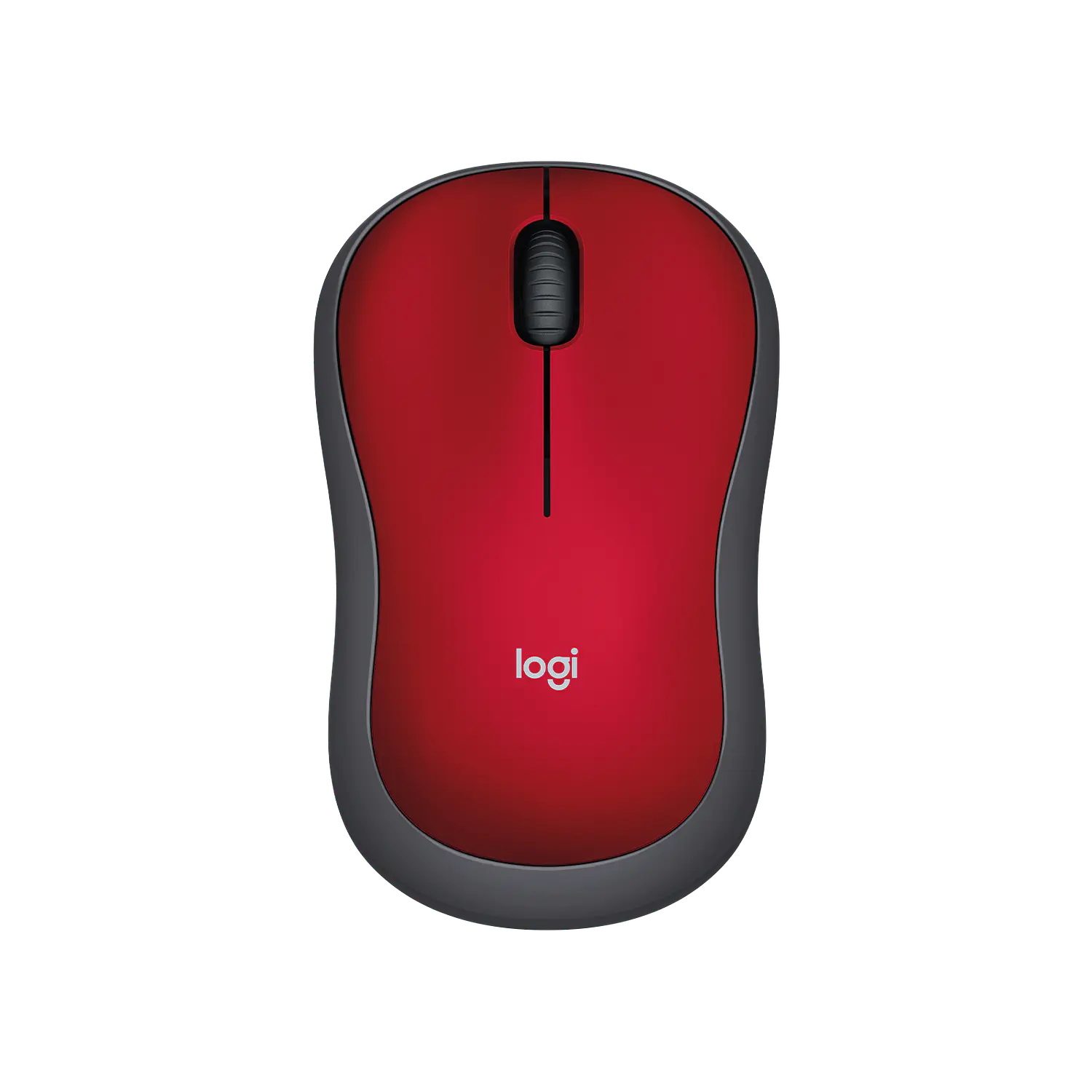 Logitech M185, Mouse Inalámbrico 2.4GHz, 1000 DPI, Nano Receptor USB, Ambidiestro, Rojo 1