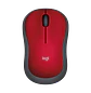 Logitech M185, Mouse Inalámbrico 2.4GHz, 1000 DPI, Nano Receptor USB, Ambidiestro, Rojo - Miniatura 1