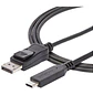StarTech CDP2DP146B, Cable USB-C a DisplayPort 1.4, 1.8m, 8K 60Hz, HBR3, HDR, Thunderbolt 3, Negro - Miniatura 1