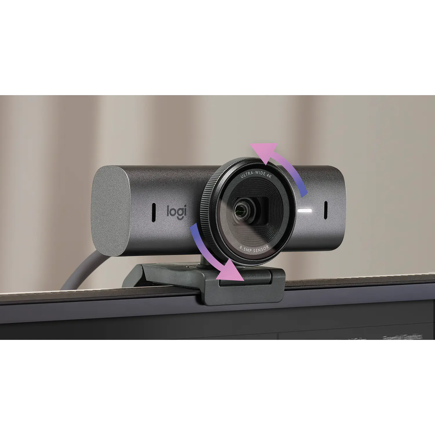 Logitech MX Brio Webcam 4K, Sensor Sony STARVIS 8.5MP, 1080p 60fps, HDR, USB-C, Grafito 11