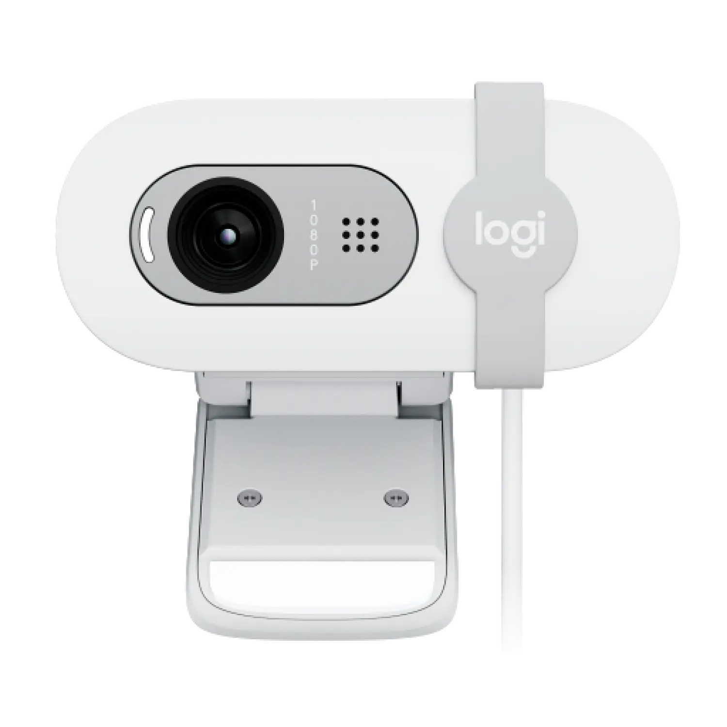 Logitech Brio 100 Webcam Full HD 1080p, RightLight 2, Micrófono, USB-A, Tapa de Privacidad, Blanco 2