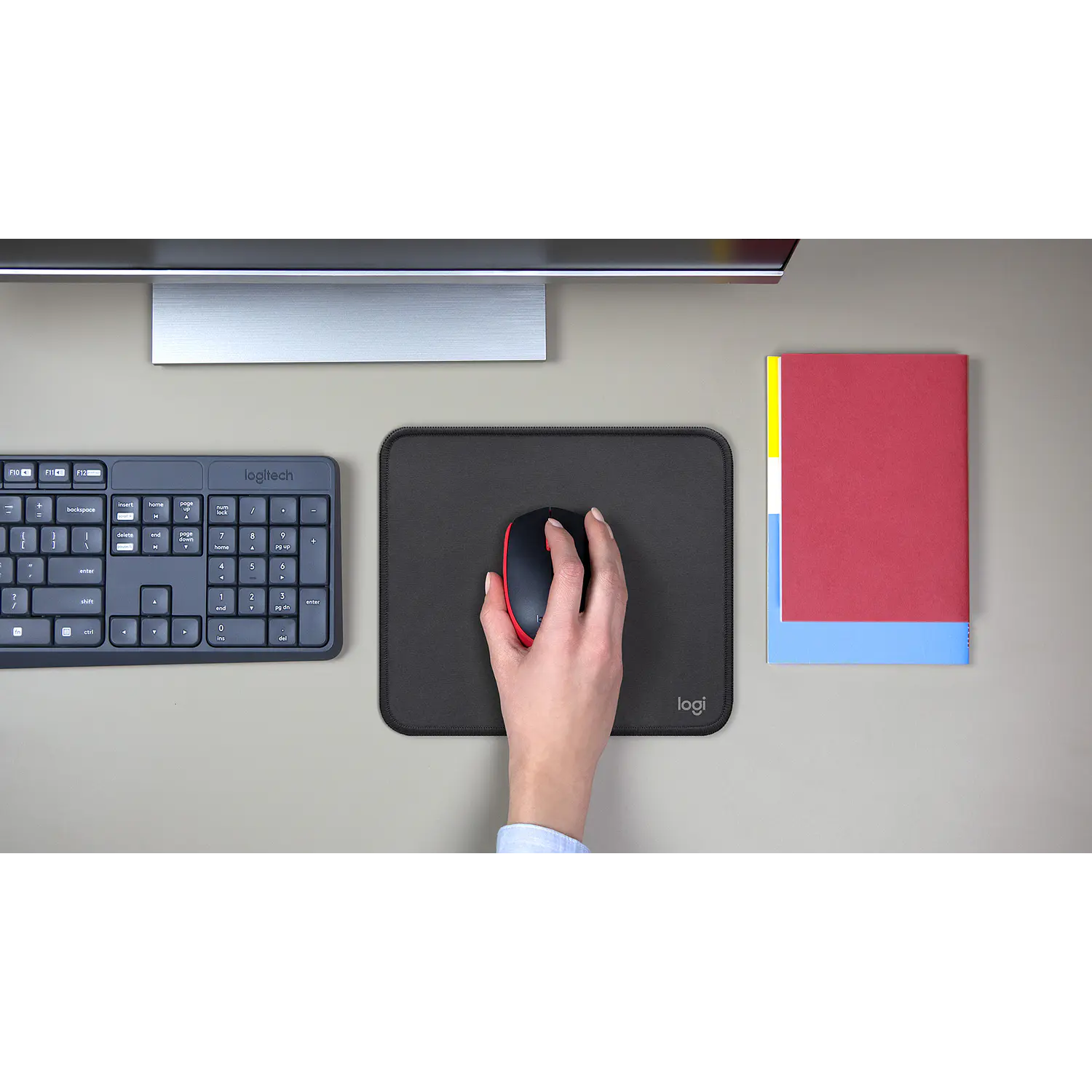 Logitech M170, Mouse Inalámbrico 2.4GHz, 1000 DPI, Receptor USB, Ambidiestro, 12 Meses, Rosa 6